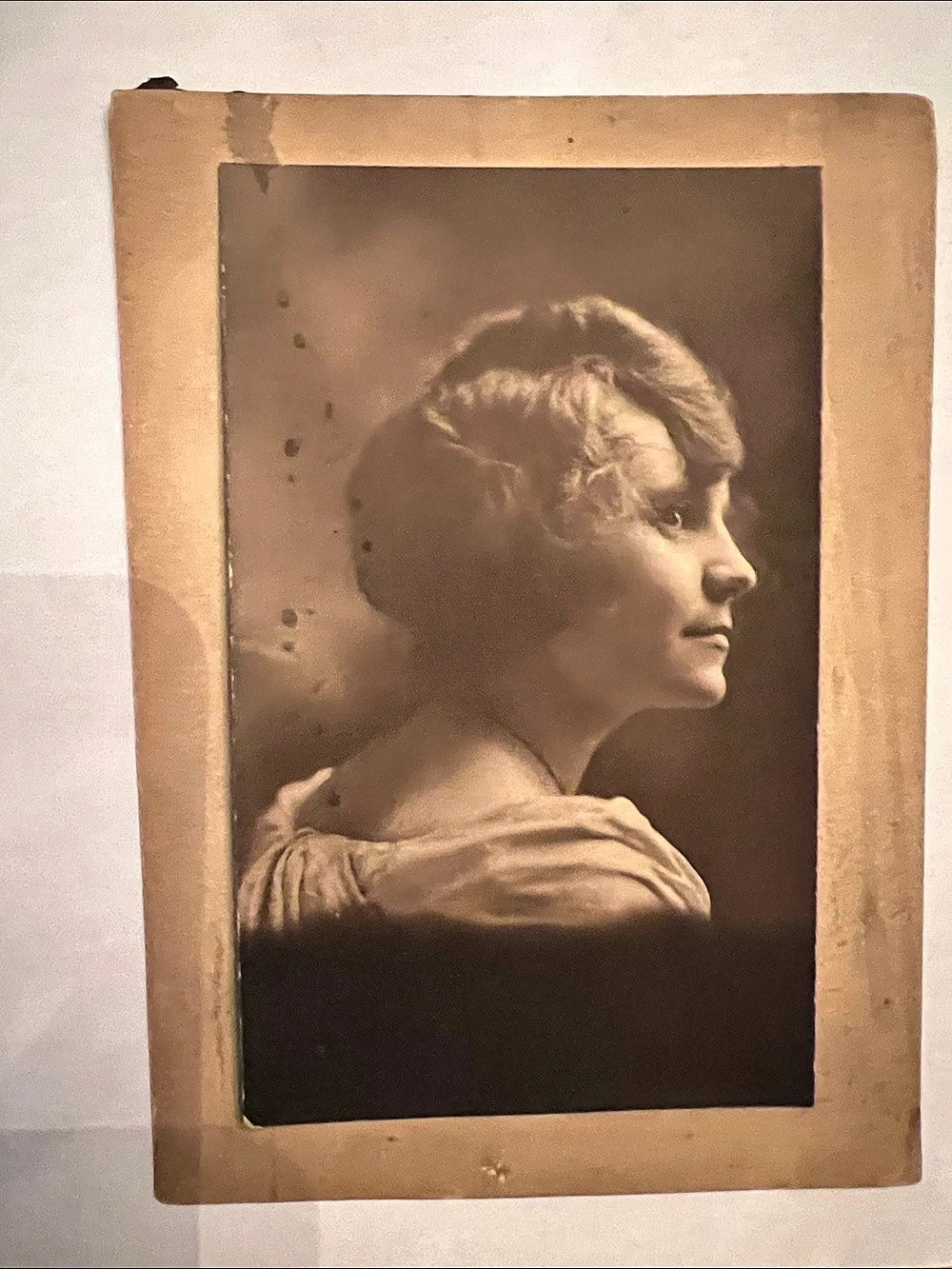 Framed Portrait Photograph Brown & Black